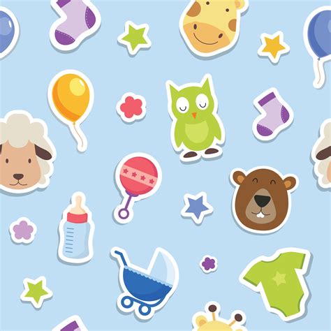 Baby Theme Seamless Pattern Background 2767268 Vector Art At Vecteezy