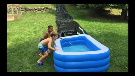 Diy Backyard Water Slide Youtube