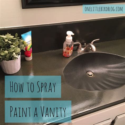 Wear goggles and a painter's mask to protect you from airborne mist. How to spray paint a vanity | Diy spray paint, Painting ...