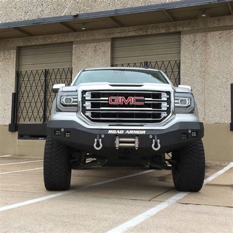 Road Armor 2161f0b Stealth Winch Front Bumper With Square Light Holes