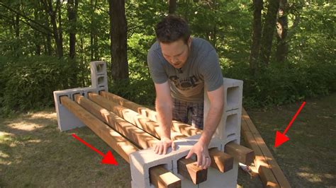 DIY Cinder Block Bench - YouTube