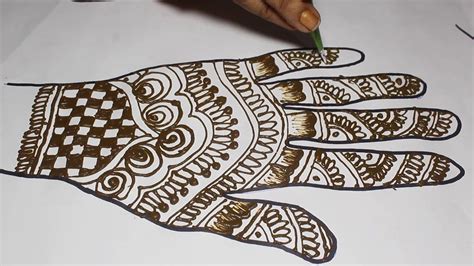 How To Draw Beautiful Mehndi Designs