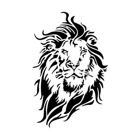 Pronty Stencil A4 Lion 089 Stencil Stickers Stencils Silhouette