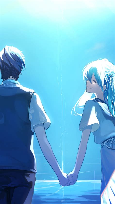 anime couple holding hands anime couple background images manga images and photos finder