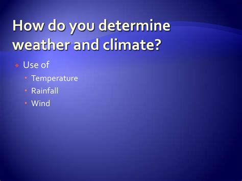 Weather And Climate Lesson For Geography Secondary 1