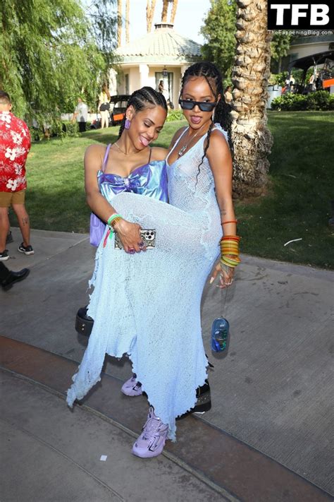 Karrueche Tran Shows Her Nude Tits As She Steps Out At Revolve Fest During Coachella Photos