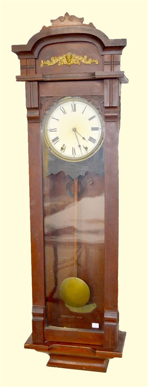 Sold Price Antique New Haven Columbia Wall Regulator Clock Tands With
