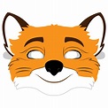 Fantastic Mr. Fox Mask Template | Free Printable Papercraft Templates