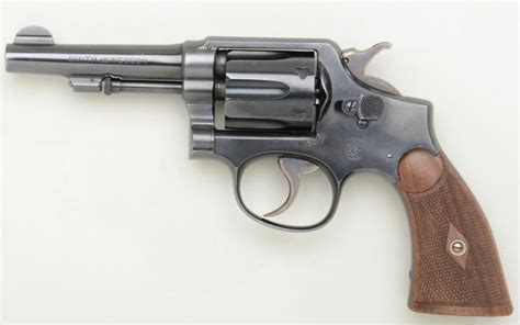 Smith And Wesson Military And Police 38 Special Cal Double Action Pre War Revolver With 4 Barrel