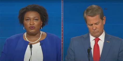 Stacey Abrams Makes Brian Kemp Wish He Were Empty Lectern Wonkette