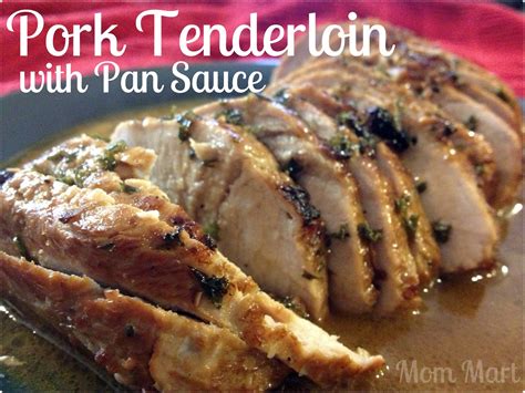 Honey bourbon is one of my favorite flavor combinations! Mom Mart: Pork Tenderloin with Pan Sauce #Recipe