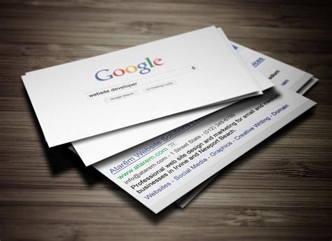 You can also create amazing types of business card using. Google Business Card Design - Ready to Print
