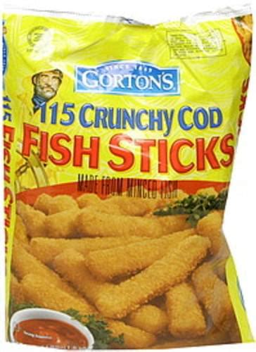Gortons Crunchy Cod Fish Sticks 115 Ea Nutrition Information Innit