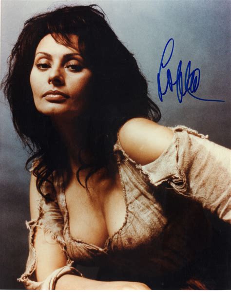 Lot Detail Sophia Loren Sexy Signed 8 X 10 Color Photo