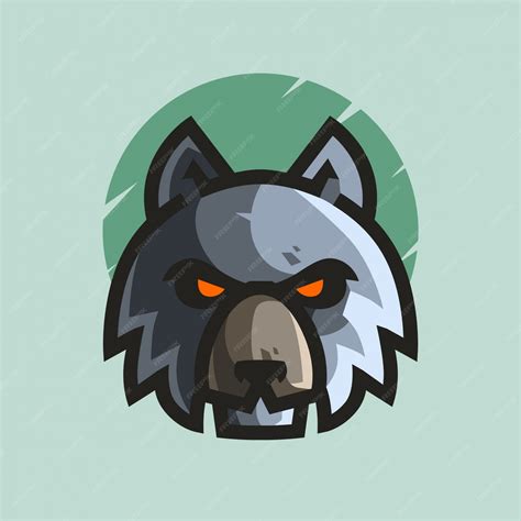 Premium Vector Blue Wolves Mascot Logo