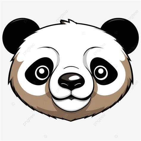 Cartoon Panda Head Clipart Design Panda Head Panda Face Panda Head