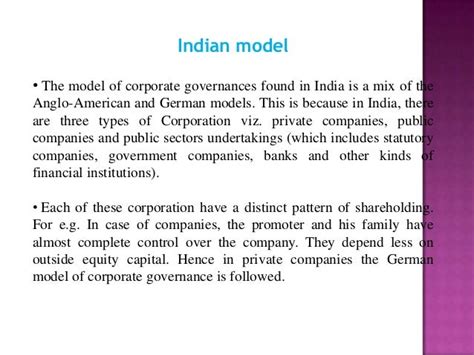 Models Of Corporate Governance Presented By Dushyant Maheshwari