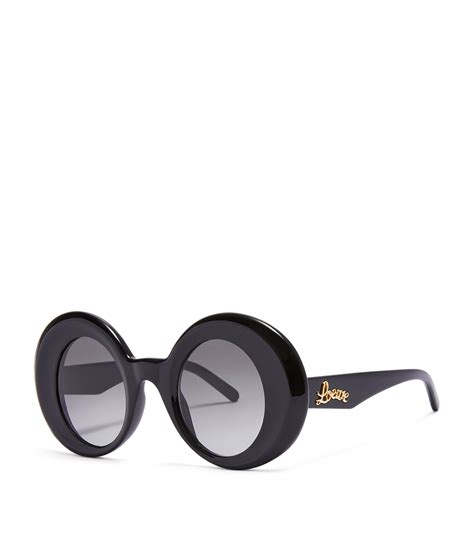Loewe Black Oversized Round Sunglasses Harrods Uk