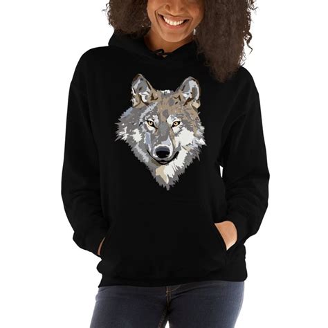Wolf Hoodie Wolf Ts Wolf Sweatshirt Wolf Clothing Etsy Wolf