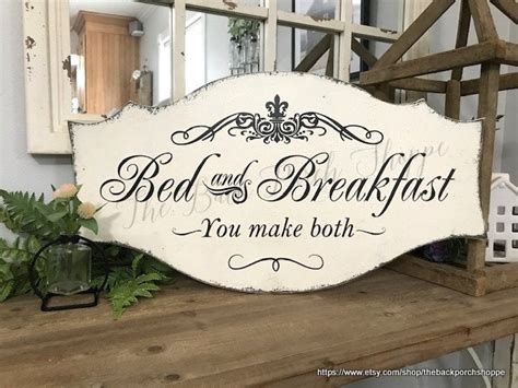 Bed And Breakfast You Make Both Guest Room Signs Bedroom Etsy Canada