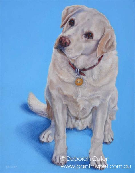 Joshie Golden Labrador Dog Painting Paintmypet By Deborah Cullen