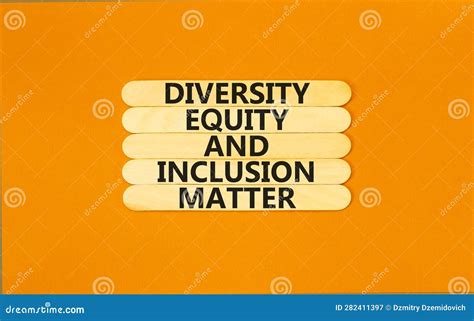 Dei Diversity Equity Inclusion Matter Symbol Concept Words Dei
