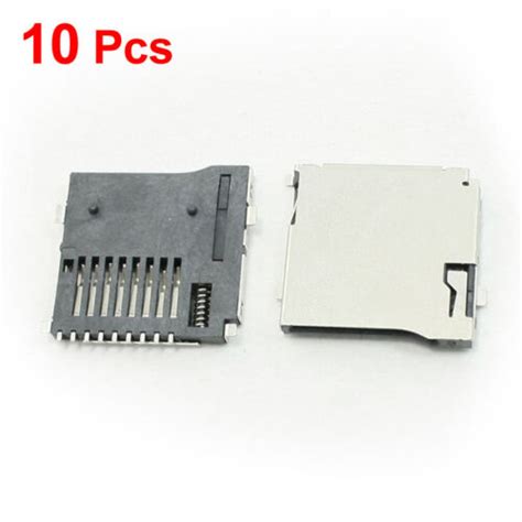 Pcb Surface Mount Push Out Flip Type Tf Micro Sd Memory Card Socket 10