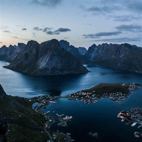 Reine At Lofoten Islands At Sunset 5k Ipad Pro Wallpapers Free Download