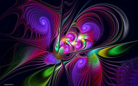 Abstract Fractal Abstract Rainbow Art Fractal Art
