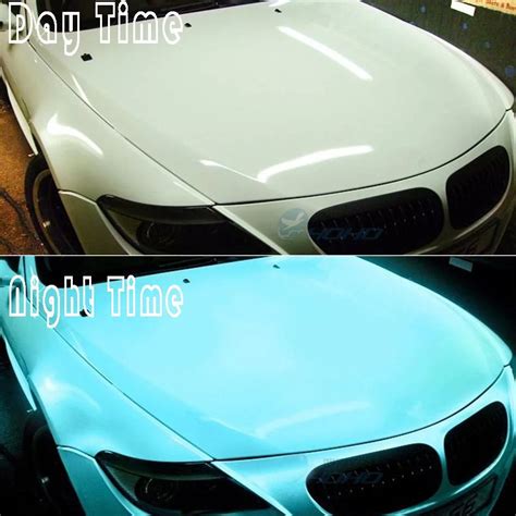 60x3937152x1m Car Styling Luminous Glow In The Dark Greenblue Car