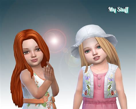 Mystufforigin Gorgeous Hair For Toddlers Sims 4 Hairs