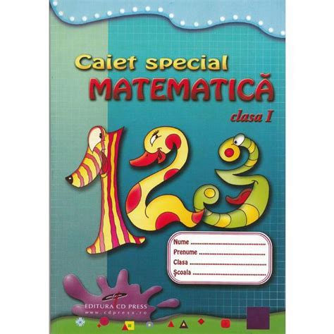 Matematica Clasa A 1 A Caiet Special Editura Cd Press Estetoro