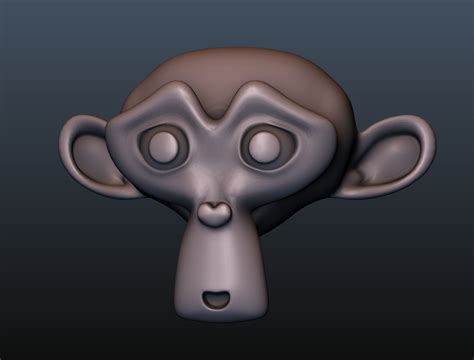3d Print Model Monkey Head Suzanne Cgtrader