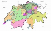 Kantone der Schweiz und ihre Hauptstädte in der Übersicht