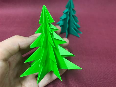 Easy Origami Christmas Tree Origami Tree Tutorial Christmas Paper Craft