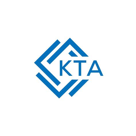 Kta Letter Logo Design On White Background Kta Creative Circle Letter Logo Concept Kta Letter
