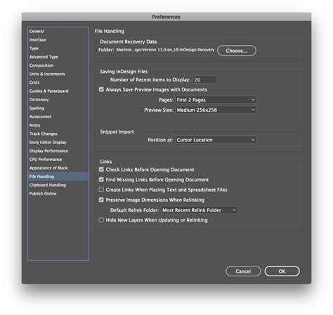 Enabling Preview Settings on InDesign files to support Preview Generation - IntelligenceBank ...