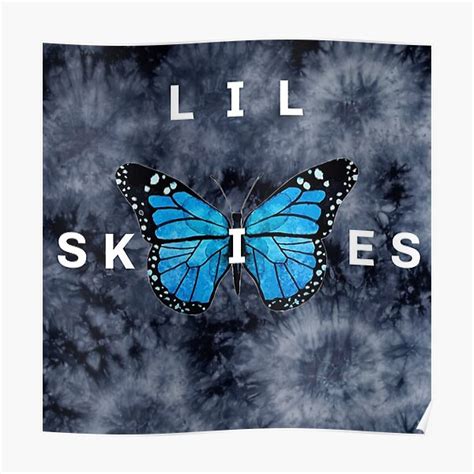 Lil Skies Butterfly Tie Dye Poster By Vanessa2801 Redbubble