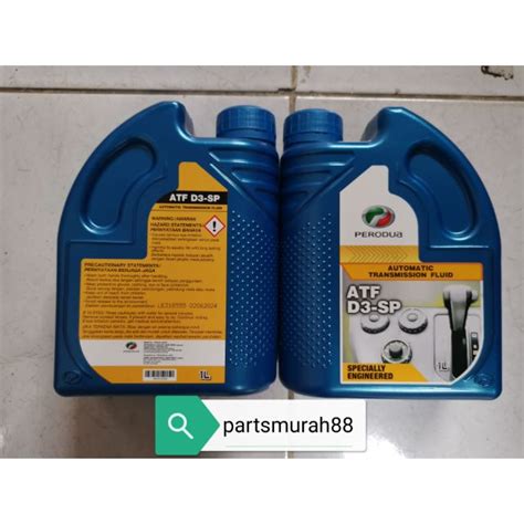 3 bottles is only need for normal drain and fill. PERODUA ATF D3-SP 1LITER FOR ALZA MYVI LAGI BEST 2011 AXIA ...