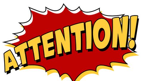 Attention Clipart Important Notice Attention Important Notice