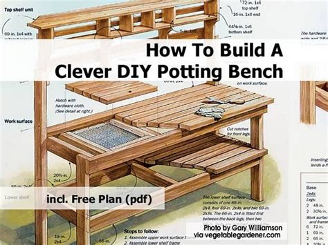 Pdf Diy How To Build A Cedar Potting Bench Download How To Build A