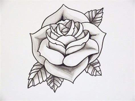 Flower outline tattoos are one of the many different flower tattoos that people, mostly women like to have inked. Rose Tattoos Outline With Shading - Viewing Gallery ...