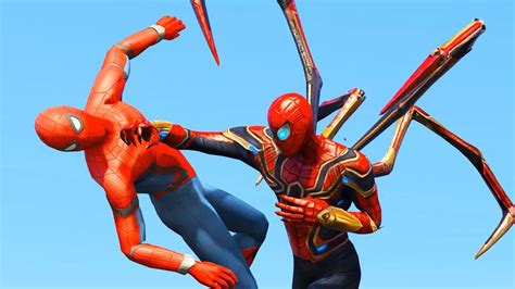 Spider Man Vs Iron Spider Man Epic Superheroes Youtube