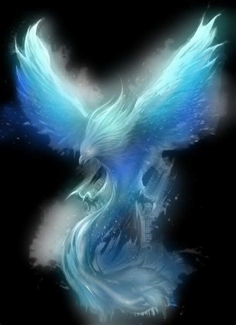 Ice Phoenix Mythical Creatures Art Fantasy Creatures Art Phoenix