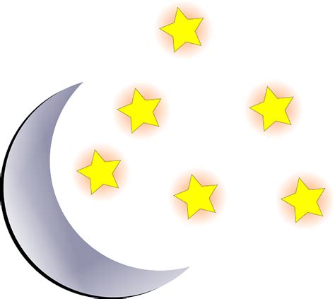 Lune Étoiles Ciel · Images Vectorielles Gratuites Sur Pixabay