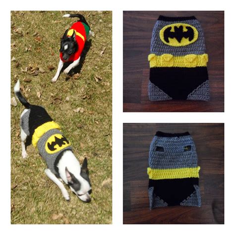 Mandalynns Crochet Treasures Crochet Batman Look A Like Dog Costume