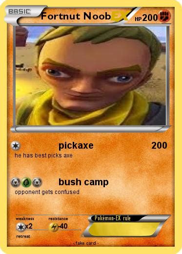 Pokémon Fortnut Noob 1 1 Pickaxe My Pokemon Card