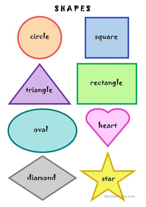 Shapes English Esl Worksheets For Distance Learning And
