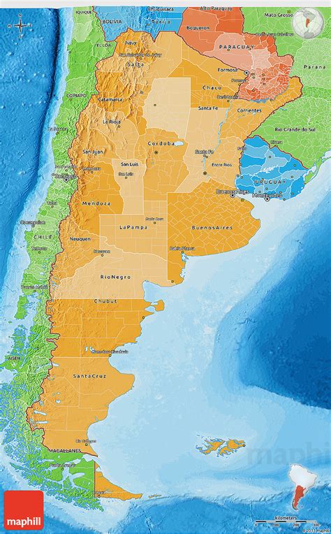 Argentina Elevation Map