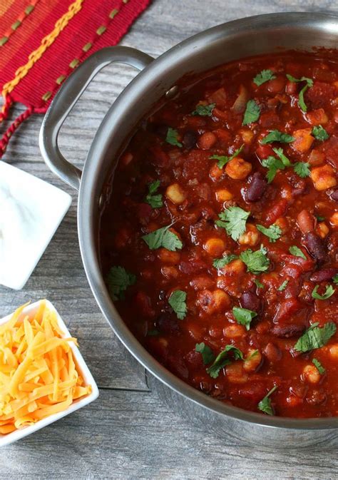 Spicy Chipotle Chili With Hominy Recipe Gourmet Chili Chipotle